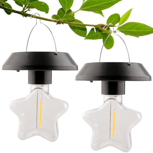Nudorpn Luces solares, luz solar al aire libre Suspendable – linterna LED doble iluminación potente ahorro energético resistente a las inclemencias del tiempo para jardín, terraza y patio