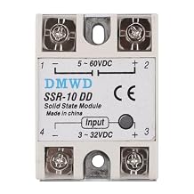 SSR-10DD Solid State Relay DC to DC Input 3-32V DC Output 5-60V DC Single Phase