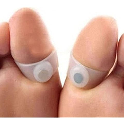 Bestpriceam 2 PCS Slimming Silicone Foot Massage Magnetic Toe Ring Fat Weight Loss Health Cover