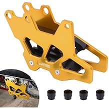 CNC Chain Guard Guide Protector Protection for RM RMZ RMX DRZ DRE RM125 RM250 RMZ250 RMZ450 RMX450Z DRZ250 DRZ400 DRZ400E DRZ400S DRZ400SM Motorcycle Dirt Bike Gold