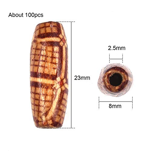 300Pcs Wholesale Natural Painted Wood Beads Round Loose Wooden Ball For Diy Macrame Rosary Bracelet Necklace 8Mm #TOP5