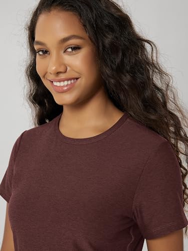 Image of ODODOS Women's Short Sleeve Performance T-Shirts - Ultra Soft odSTRATUM Tech Crew Neck Tee UPF 50+ Essential Top