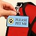 Please Pet Me ID Patch Tag - Clips to Service Dog Vest, Therapy Dog Vest, Harness, Collar, Leash, or Carrier