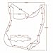 Dopro Jazz Bass 3D Printed plastic pickguard fits USA/Mexican 4 String FD Jazz Bass Wood Pattern
