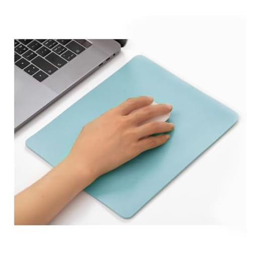 Mouse pad, Leather Non-Slip Washable Waterproof Computer Mouse pad (Sky Blue)