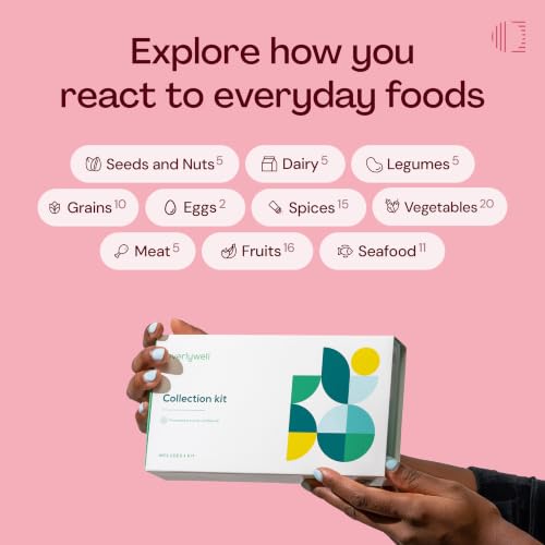 Image of Everlywell Food Sensitivity Test - Learn How Your Body Responds to 96 Different Foods - At-Home Collection Kit - CLIA-Certified Labs - Ages 18 Plus