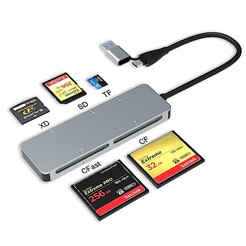 Amazon.co.jp: CFastカードリーダー、USB C+A CFast 2.0カード
