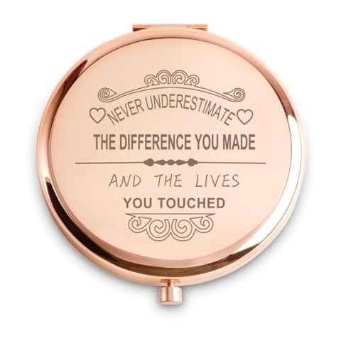 Christmas Stocking Stuffers for Women Girls, Personalized Birthday Gifts, Inspirational Graduation Gifts, Unique Friendship Gifts, Compact Mirror for Her Teen Teacher Nurse Friend Coworker Colleagues Cover