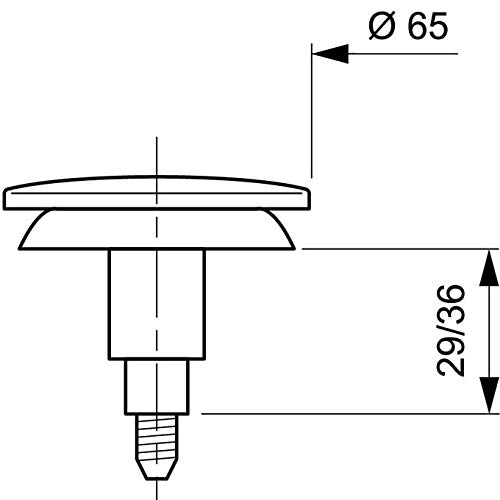 Miniatura 3 de Wirquin Sp9260 Quick Clac Cromo Bañera Y Lavabo Click Residuos Push Down Replacement Top Multicolor