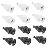 DOITOOL 12pcs Decorative Lamp Finials Premium Light Screw Caps for Table and Floor Lamps Stylish Knobs for Shade Decoration