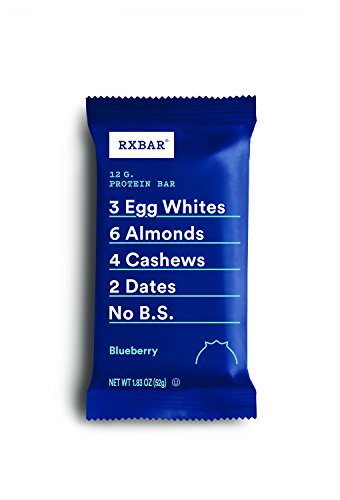 Rxbar Protein Bars, 12G Protein, Gluten Free Snacks, Blueberry, 22Oz Box (12 Bars) #TOP7