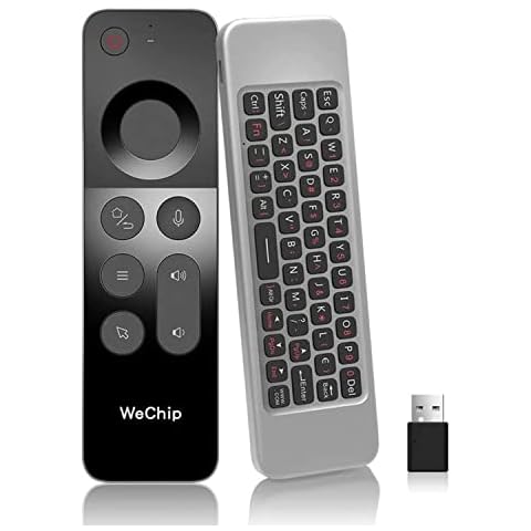 WeChip W3 Air Mouse 4-in-1 W3 Voice Remote 2.4g Wireless Remote Control for Nvidia Shield/Android Tv Box/PC/Projector/HTPC/All-in-one PC Cover