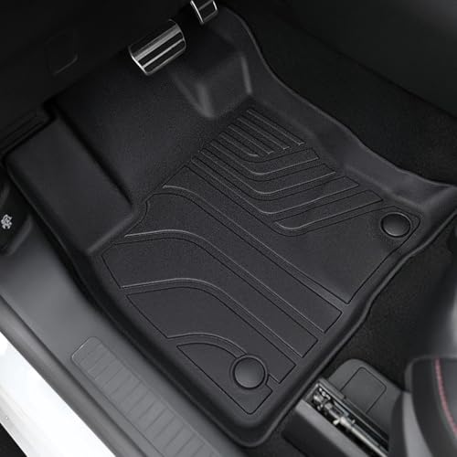 Image of Floor Mats for Ford Escape 2020-2026, All Weather Floor Mats Trunk Cargo Liner with Backrest Protectors and Door Sill Guards Accessories, Full Coverage Set (Not fit Hybrid Model)