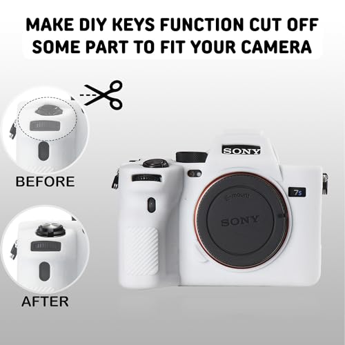 Funda para cámara Sony A7SIII silicona protectora blanco miniatura 7