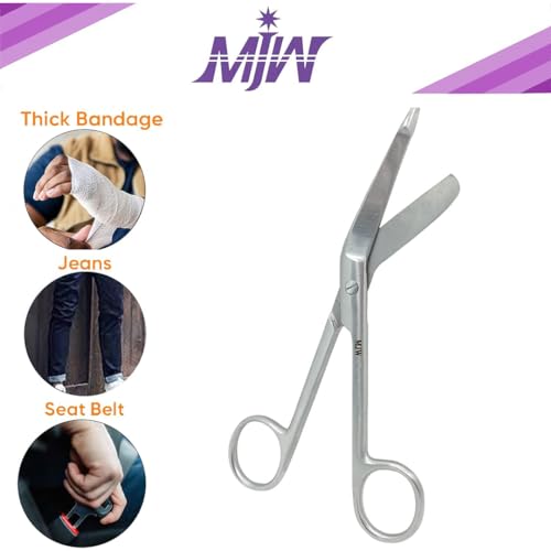 Verbandschere aus Edelstahl zum Schneiden von Stomaversorgungen 13,97 cm Silver