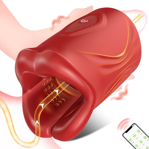 Male Sex Toys for Men Male Masturbator Adult Toys Open-Ended Penis Training Vibrator with APP & 9 Vibrations, Men Sex Toy Blowjob Machine Penis Extender for Prolong Endurance Adult Sex Toys & Games