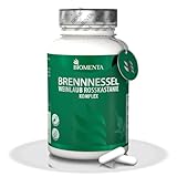 BIOMENTA Brennnessel + Weinlaub + Rosskastanie Komplex hochdosiert - 125 Kapseln synergetisch ergänzt mit Birkenblatt, Kupfer und Mangan - vegan - Premiumqualität