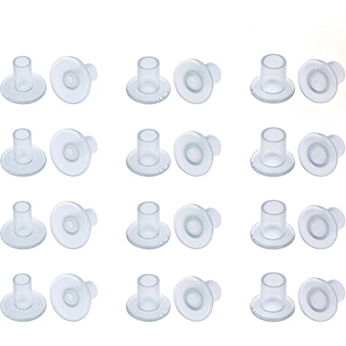 KAIMENG Heel Tope High Heel protectores transparente para zapatos de mujer, pequeño/mediano/grande, (12 pares)