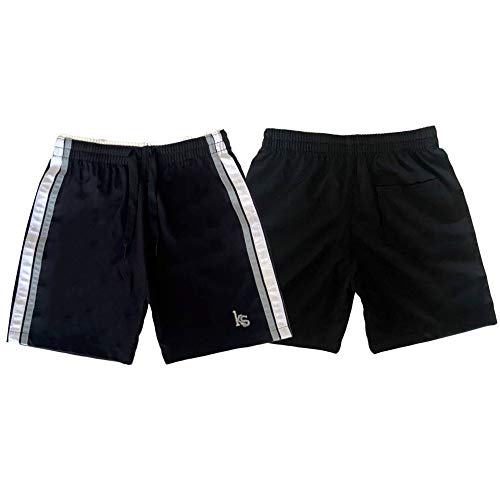 Bermuda Infantil Esporte KS Tactel Cós de Elástico 0307 COR:AZUL MARINHO;Tamanho:14