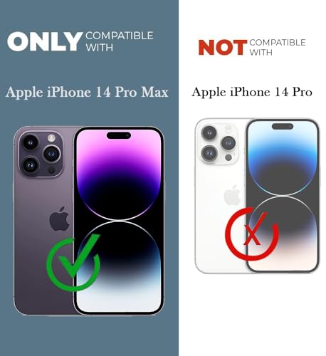 Image of Jkobi Shockproof Crystal-Clear Back Cover for Apple iPhone 14 Pro Max (Magsafe Wireless Support | Drop & Camera Protection | Hard Polycarbonate)