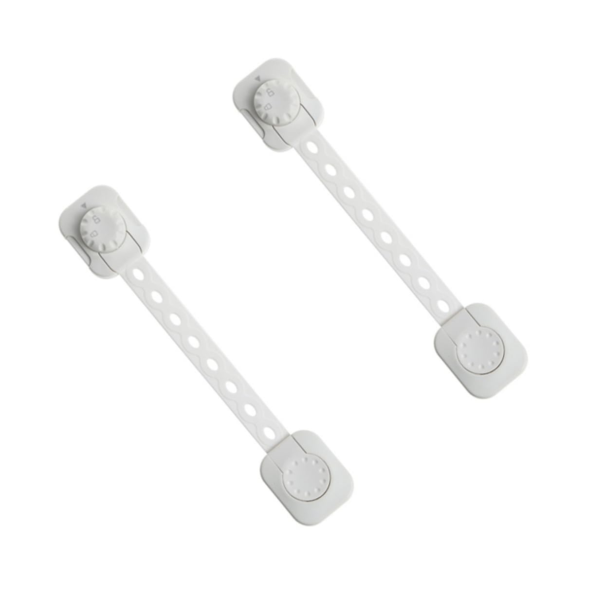 Lot de 2 Serrures de Sécurité pour Réfrigérateur Armoires de Sécurité pour Bébé pour Enfants Appareils Électroménagers Blanc 6 Pièces