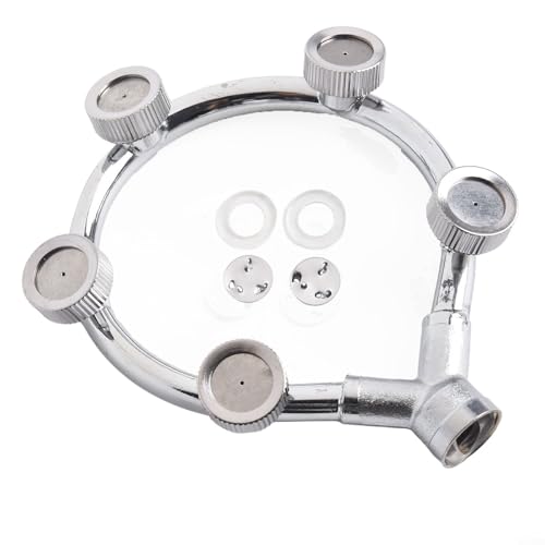 Elektrische Sprühdüse aus Edelstahl für Haustierbäder und Blumensprühen (5 Löcher)