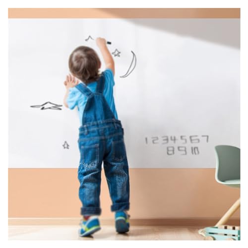 Rouleau de papier tableau blanc magnétique autocollant et effaçable à sec