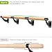 SELEWARE Ballet Barre for Drywall Stud & Concrete Wall Mount Wood Ballet Bar Dance Bar Traditional Ballet Barre System for Home Barre Movements Body Stretch 1.5 inch Dia 12 ft Long