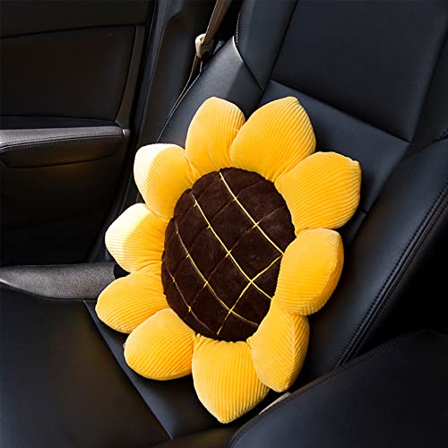Deaboat 19" Flower Floor Pillow Flower Shape Cushion Cute Seating Pad Sunflower Chair Cushion Oversized Throw Pillow For Home Decoration Kids Girls Women Gifts #TOP6