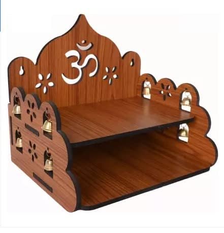 Image of Wooden Street Ivara Sheesham Wood Home Temple Honey