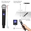 MicrocKing Wireless Microphone System, UHF Cordless Mic Set with 2 Handheld Mics/2 Lavalier Bodypacks, Metal Build, Fixed Frequency, Long Range, Ideal for Karaoke/Party/Wedding/Concert #3