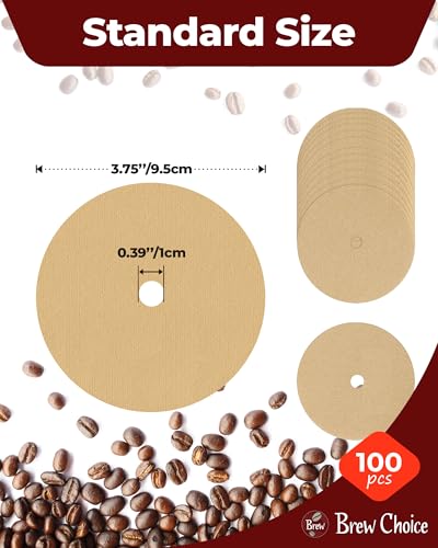 Image of 100ct Circle Coffee Filters 3.75 Inch, for Presto Coffee Maker | Canadian Pulp & Pure Flavor, Versatile Compatibility, Double-layer Packaging Ensures Hygiene