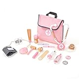 UMU お医者さまごっこセット 木製おままごと玩具 聴診器付き 全 14 点｜3 才～6 才 男の子女の子向け 誕生日プレゼント 入園祝い クリスマスギフト