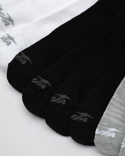 Avia Women's Socks - 10 Pack Performance Cushioned Mid Calf Athletic Crew Socks, Compression Socks for Women, Shoe Size: 4-103