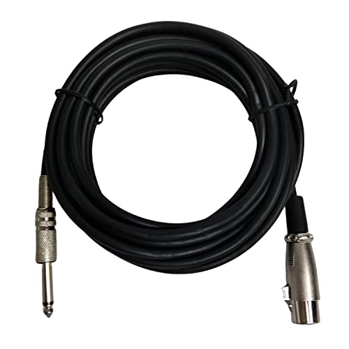 Cabo para Microfone Profissional P10 Mono Xlr 5 Metros