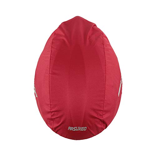 Capa de chuva, Romacci Capa impermeável para capacete de bicicleta com faixa reflexiva Capacete para