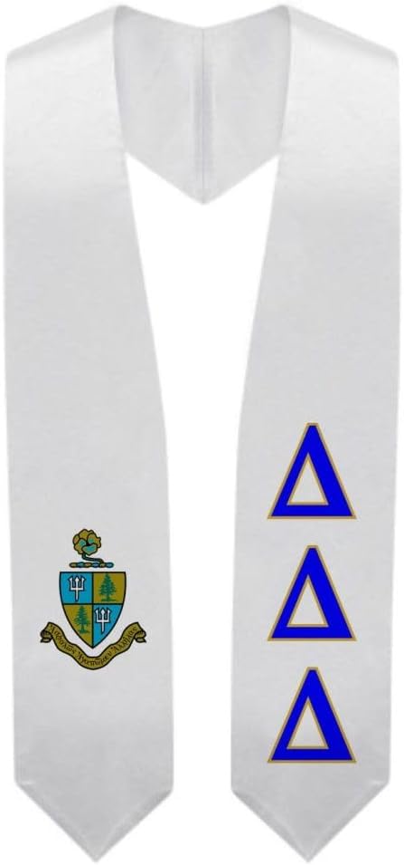 Greekgear Delta Delta Delta Super Crest - Shield Graduation Stole
