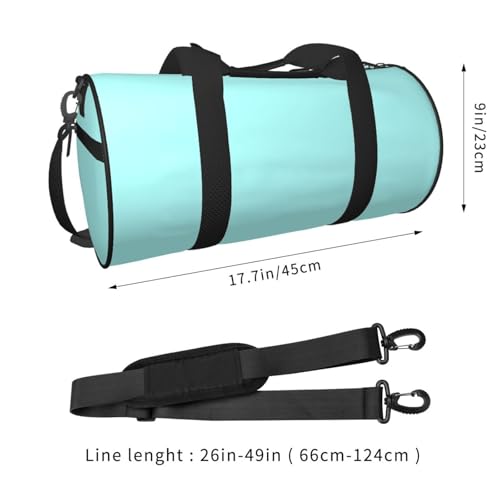 Light-Aqua Print Travel Duffle Bag, Sports Gym Bags for Women Men, Carry On Weekender Overnight Personal Item Travel Bags2