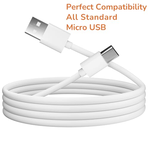 Replacement White USB Charger Charging Data Sync Cable Lead For Amazon Kindle & Kobo Branded E-Book Readers, 3G, WiFi, Touch, Paper white, Fire, Fire HD (works with 6", 9.7" Display, 2nd & Latest Gen - Image 4