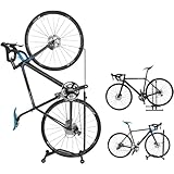 GORIX(ゴリックス) 自転車 スタンド [縦置き 横置き 掛置き 3タイプ] メンテナンス 簡易スタンド (ホイール＆ステースタンド) HS-013D ブラック（ムービングウォーク）