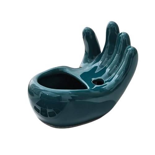 GFHTRELY Ashtray Nordic Glazed Ceramic Finger Ashtray, Minimalist Decor Ornament For Home Smoke Tray(A)