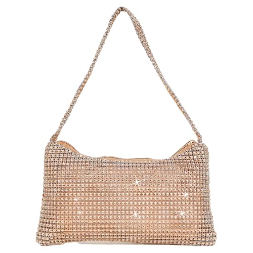 MLPKOI Womens Rhinestone Clutch Purse Evening Gown Handbag Sparkly Rhinestone Purses for Lady Girl Evening Wedding Party Banquet Prom Bridal Night