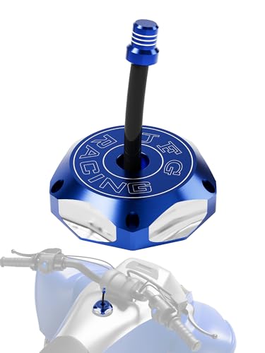 Image of JFG RACING ATV Gas Cap,CNC Fuel Tank Billet Cover for YFZ 450,YFZ450R,Banshee 350 200,Raptor 660 350 250 125,Warrior 350 450,Kodiak 400,Grizzly 660 450 400 350,Bruin 350 250-Blue