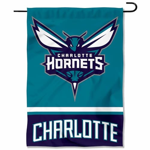 Charlotte Hornets Double Sided Garden Flag