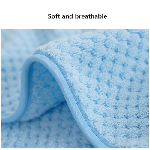 Image of LINEAR Microfiber Hand Towel /Highly Absorbent Hand Towels for Bathroom /Soft Hand Microfiber Face Towel /Towel for Men, Women,Gym (SIZE-75x35) (Blue)