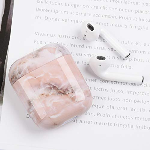 MoreChioce Coque AirPods 1&2,Compatible avec Etui AirPods Housse de Protection motif Marbre Souple Gel TPU Silicone Étui Durable Antichoc Bumper Case Defender,Marbre #8