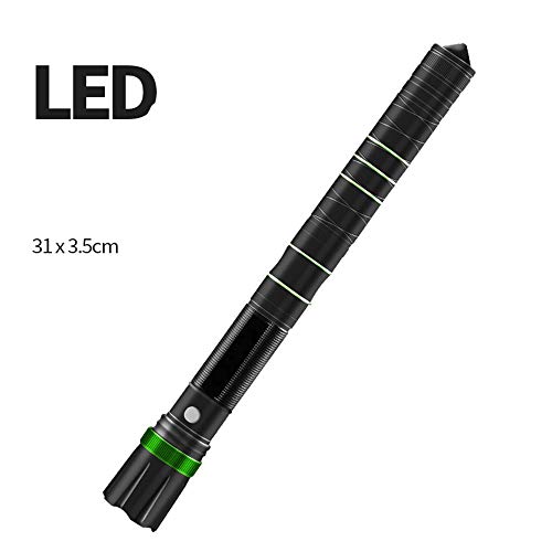 CHUN LING Lampe Torche Rechargeable éblouissante à LED, Lampe de Poche éblouissante extérieure à Lampe de Poche extérieure de 31cm, 3 Types de Mode de Concentration, Gamme 350M