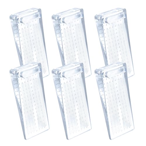 Fermaporta in Gomma 6pcs Cuneo Ferma Porta e Finestra Antiscivolo Ferma Porta Durevoli Cuneo Fermaporte Impilabile per Porta Interne e Finestre Casa Ufficio