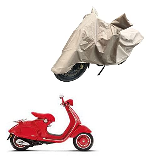 Oshotto Dust and Water Proof Double Mirror Pocket X1 Bike Body Cover Compatible with Vespa-GTV