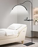 Half Moon Lash Light with Tool Tray for Eyelash Extensions & Estheticians, Dimmable LED Lash Lamp with Flexible Gooseneck, Shadow-Free Moon Light for Lash Tech, Tattoo, SPA, Eyelash Lamp (BLack)